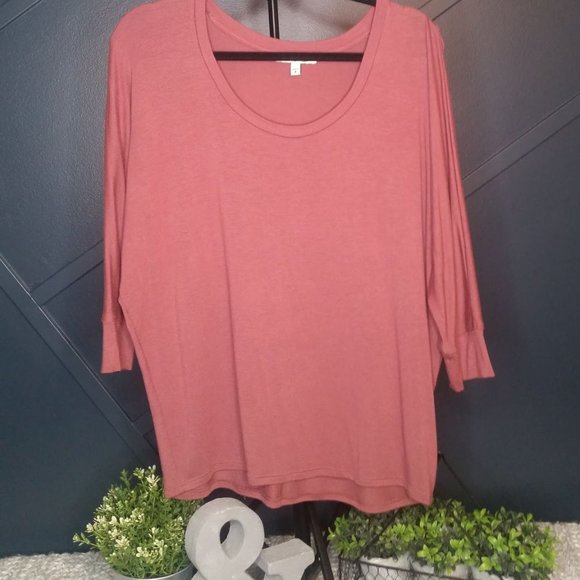 Express One Eleven Cotton 3/4 sleeve Tee - Picture 1 of 1